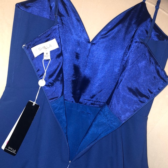 NWT Shilla Sublime Midi Dress Blue M - Picture 6 of 8